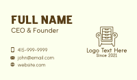 Office Furniture Business Card example 1