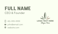 Wellness Spa Leaf  Business Card Design