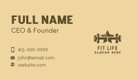 Star Barbell Fitness Gym Business Card Image Preview