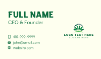 Grass Leaf Landscape Business Card Design