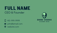 Retro Pixel Skull Business Card Design