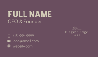 Elegant Flower Wordmark Business Card Image Preview