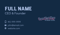 Cursive Graffiti Wordmark Business Card