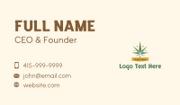 Rustic Hemp Badge Business Card