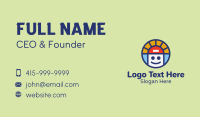 Multicolor Smiling Boy Business Card