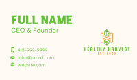 Outline Herb Letter H Business Card Image Preview