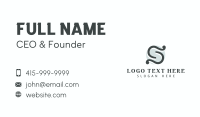 Jewelry Boutique Letter S Business Card