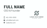 Jewelry Boutique Letter S Business Card Design