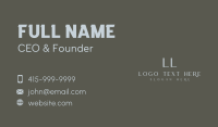 Elegant Fragrance Lettermark Business Card Design