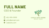 Wellness Human Tree Bird Business Card Design