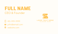 Builder Architect Letter S Business Card