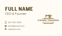 Vintage Boutique Tailoring Business Card Image Preview