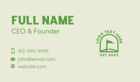 Golf Course Flag Business Card Design