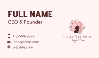Lady Fashion Hairstylist Business Card Design