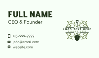 Shovel Plant Vine Business Card Design