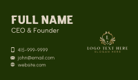 Luxury Crest Floral Business Card