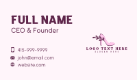 Feminine Stiletto Shoe Business Card