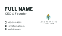 Abstract Torch Business Card Design