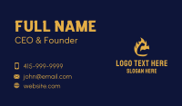 Arm Muscle Flame Business Card