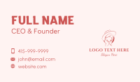 Hipster Girl Hat Business Card