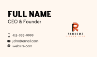 Modern Startup Company Letter R Business Card Design