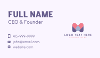 Startup Technology Letter M Business Card