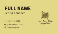 Bonfire Camping Smoke Business Card