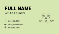 Cosmic Marijuana Leaf Business Card