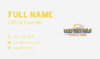 Brush Graffiti Wordmark Business Card Design