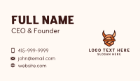 Multicolor Viking Helmet  Business Card