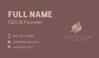 Cosmetics Boutique Frame Letter Business Card