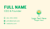 Sun Plant Seedling  Business Card Design