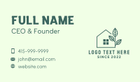 Real Estate House Plant Business Card