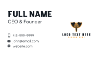 Gold Elephant Badge Business Card