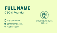 Pine Forest Campsite Business Card