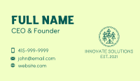 Pine Forest Campsite Business Card