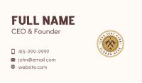 Axe Forest Lumber Emblem Business Card