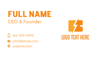 Thunderbolt Wallet Business Card Design