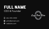 White Firm Wordmark Business Card