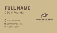 Wild Native Bison Business Card Design