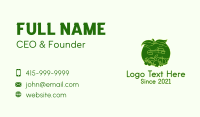 Natural Vegetable Patch Farm  Business Card Design