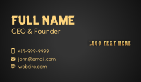 Expensive Luxury Premium Business Card