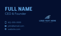 Line Sound Wave Business Card Design