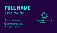 Tribal Sun Lettermark Business Card