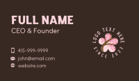 Cherry Blossom Flower Spa Business Card Design
