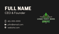 Chainsaw Tree Woodcutter Business Card