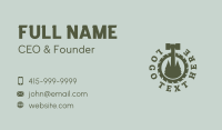 Hammer Tree Sawmill Carpentry Business Card