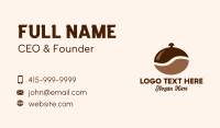 Coffee Bean Cloche Business Card