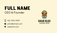 Fried Donut Snack  Business Card Image Preview