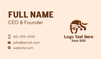 Wild Jaguar Jungle Business Card